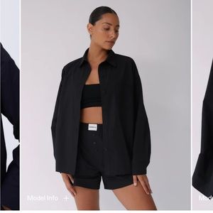 Adanola Oversized Poplin Shirt - Black